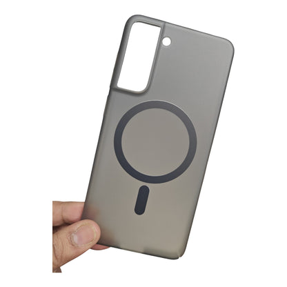 Samsung Galaxy S21 Fe / Samsung Galaxy S21Fe Premium Quality Magsafe Matte Hard Plastic Back Cover Case