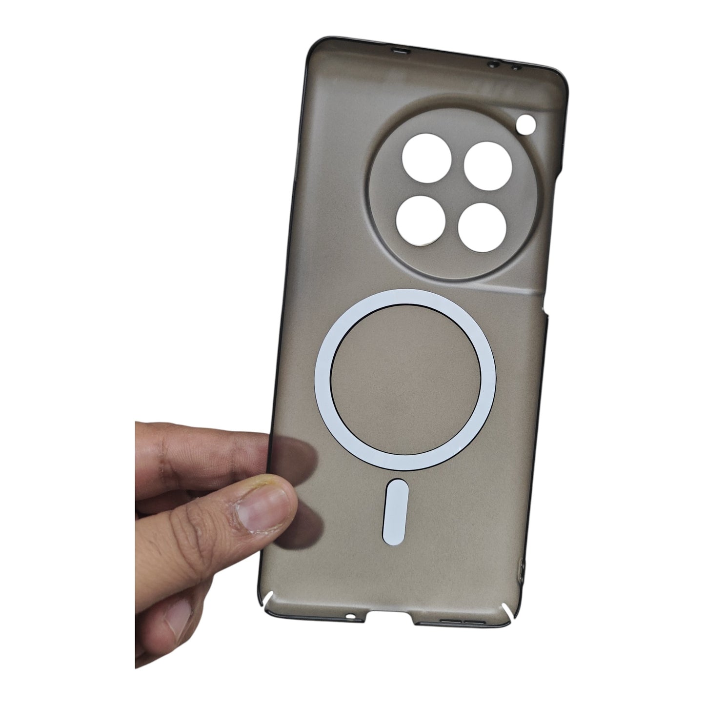 OnePlus 12 5G Premium Quality Magsafe Matte Hard Plastic Back Cover Case