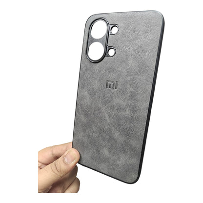 Poco X8 Pro Max 5G Luxury Leather ( Side Soft, Back Hard ) Premium Quality Back Cover Case