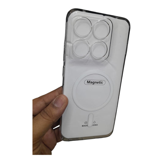Motorola Moto Edge 70 Pro 5G Anti Yellow Premium Magsafe Crystal Clear Hard Plastic Back Cover Case