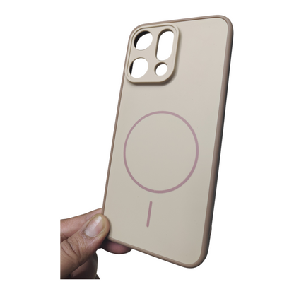 Oppo Reno 14 5G Premium Quality Grip Design ( Side Soft, Back Hard ) Back Cover Case ( No Magsafe, Only Design) - Royal Star