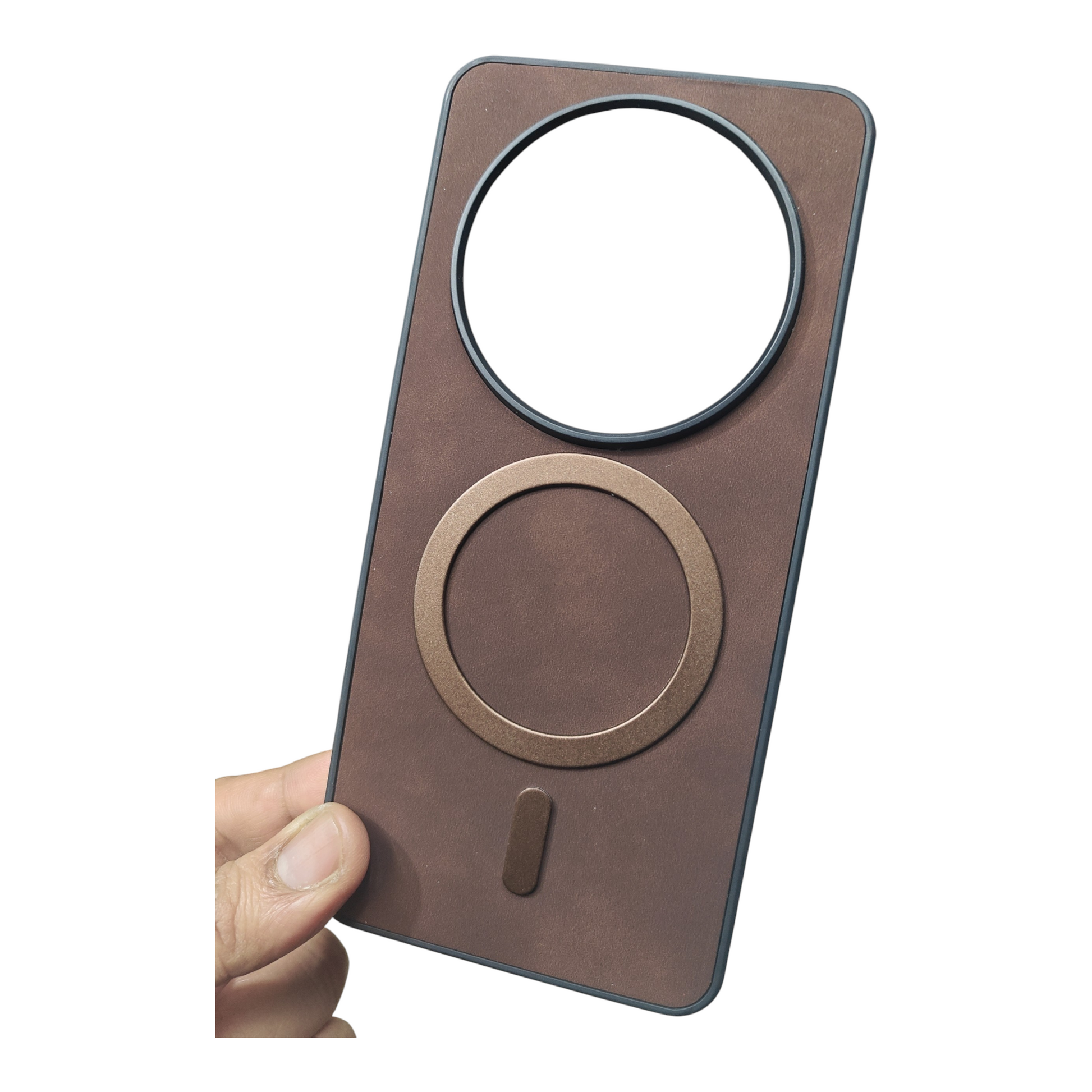 Vivo T4 (5G) / iQOO Z10 / Vivo Y300 Pro (5G) Magsafe Premium Quality Leather ( Side Soft, Back Hard ) Back Cover Case - Royal Star