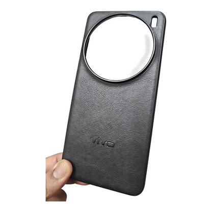 Vivo X200 Pro 5G Luxury Leather Premium quality ( Side Soft, Back Hard ) Back Cover Case