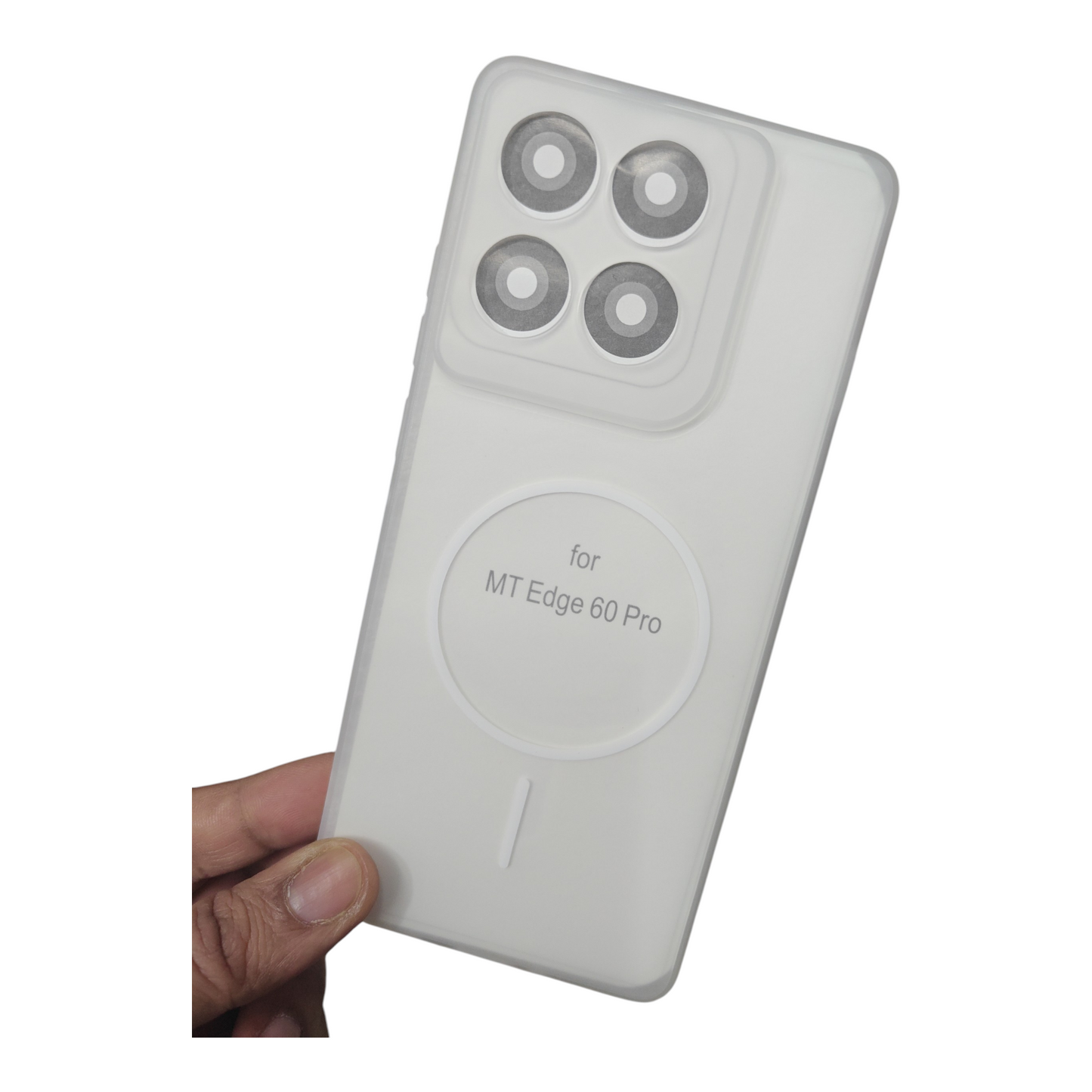 Motorola Moto Edge 60 Pro 5G Premium Quality Matte Silicon Soft Back Cover Case ( No Magsafe, Only Design )