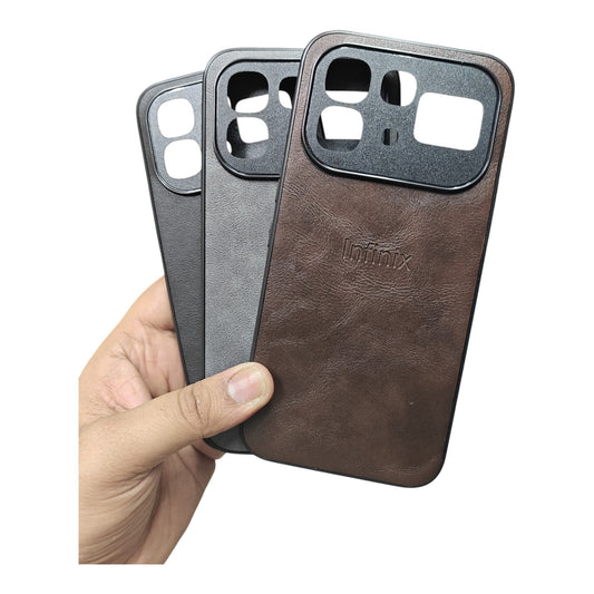 Infinix Note 60 Pro 5G / Infinix Note 60 5G Luxury Leather ( Side Soft, Back Hard ) Premium Quality Back Cover Case