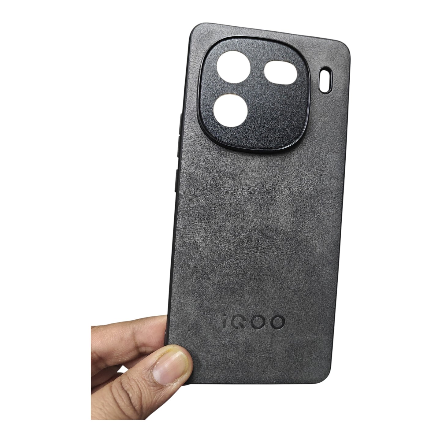 iQOO 12 / iQOO12 5G Luxury Leather ( Side Soft, Back Hard ) Premium Quality Back Cover Case