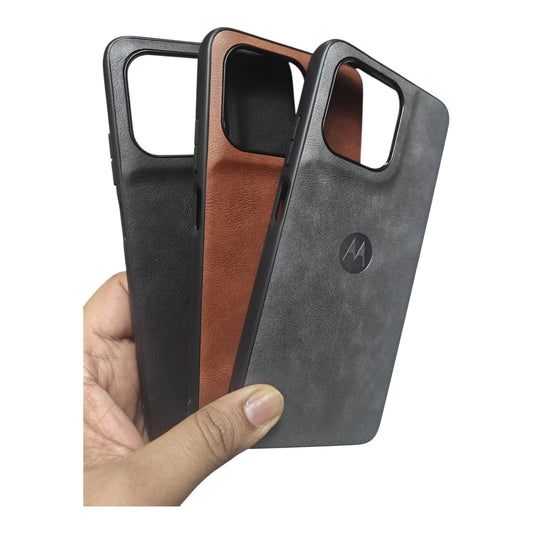 Motorola Moto G67 Power / G 67 Power / G57 / G 57 Power 5G Luxury Leather ( Side Soft, Back Hard ) Premium Quality Back Cover Case