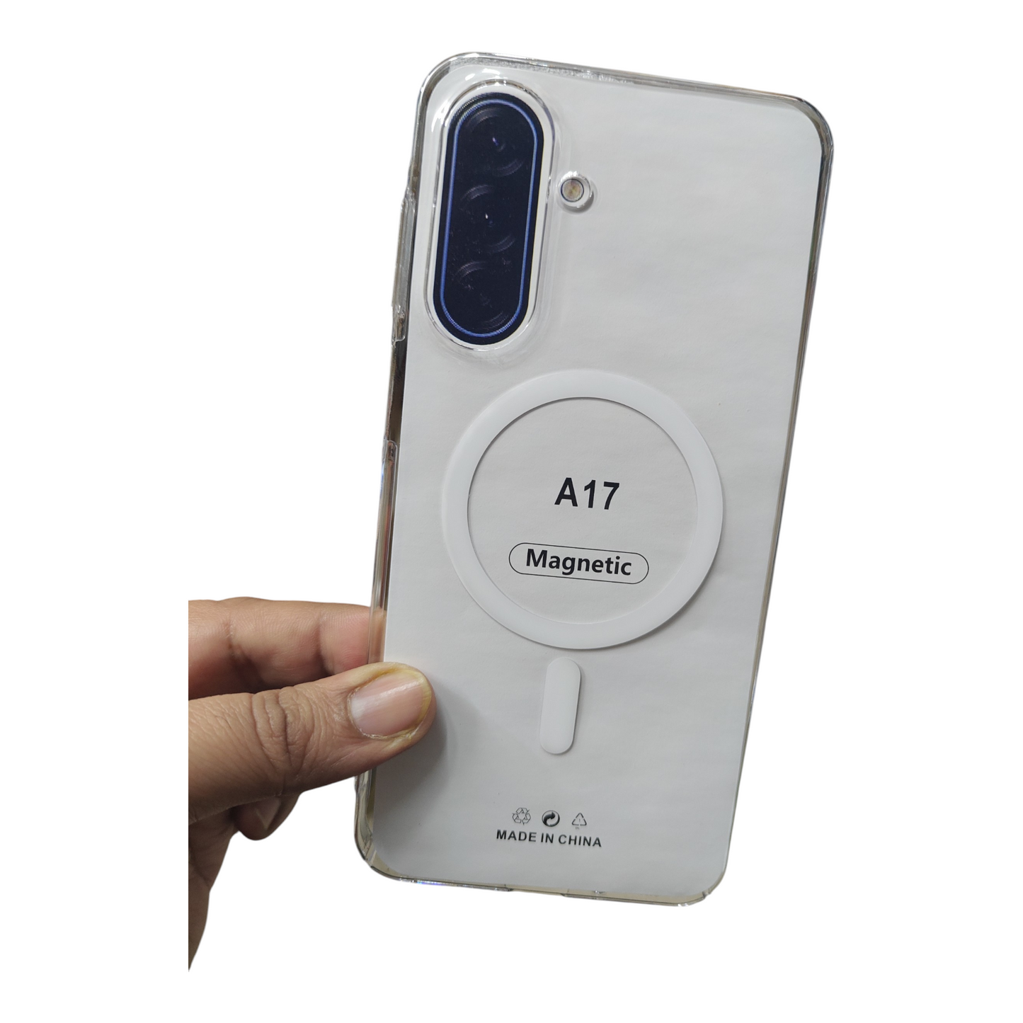 Samsung Galaxy A17 / M17 / F17 / A26 5G Anti Yellow Premium Quality Magsafe Crystal Clear Hard Plastic Back Cover Case - Royal Star