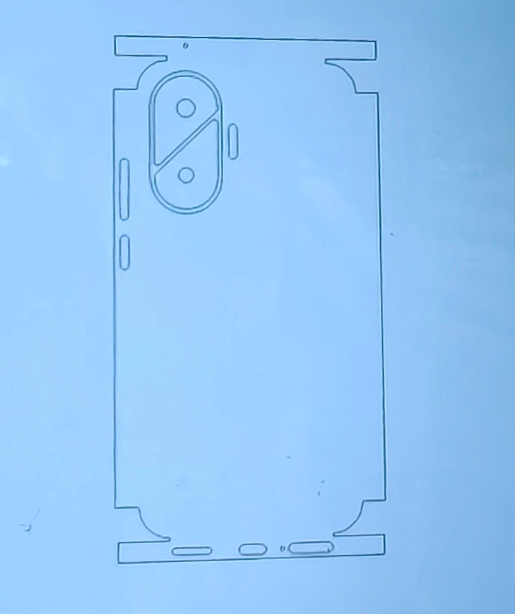 Xiaomi Poco F7 5G Matte & Glossy Finish Back Lamination Membrane Protector Protection Guard - Royal Star