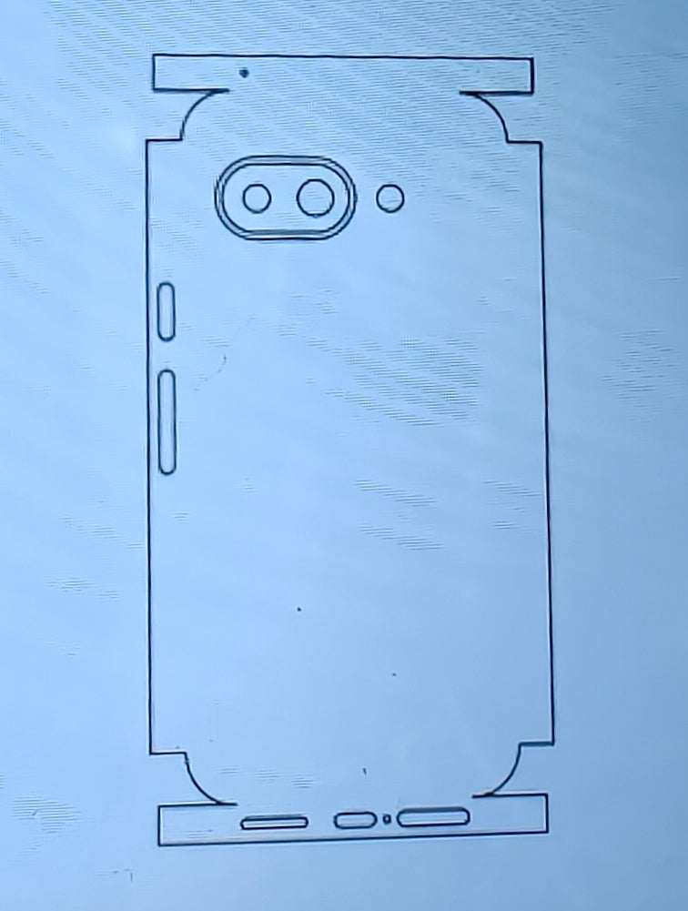 Google Pixel 9A 5G Matte & Glossy Finish Back Lamination Membrane Protector Protection Guard