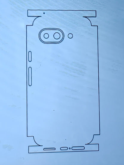 Google Pixel 9A 5G Matte & Glossy Finish Back Lamination Membrane Protector Protection Guard