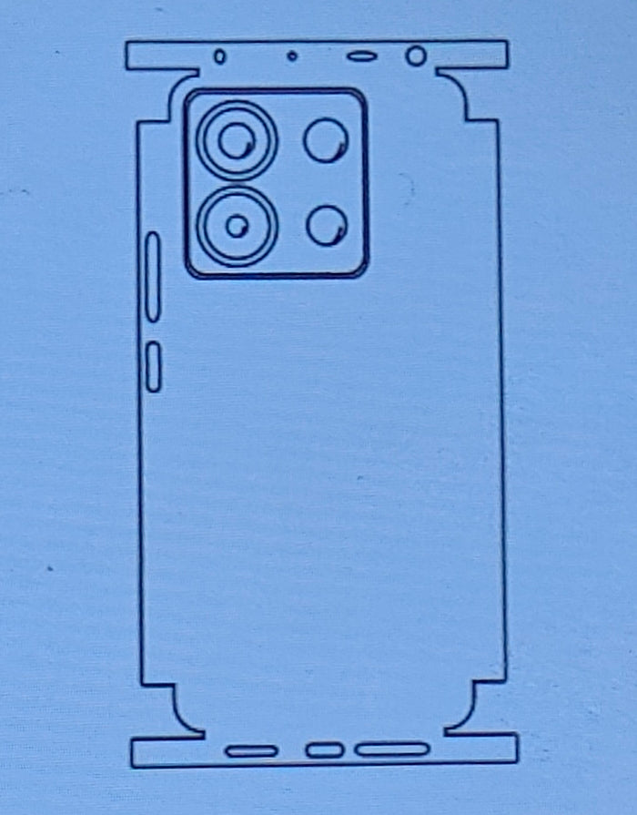 Xiaomi Redmi Note 13 Pro 5G Matte & Clear Finish Full Back Lamination Membrane Protector Protection Guard