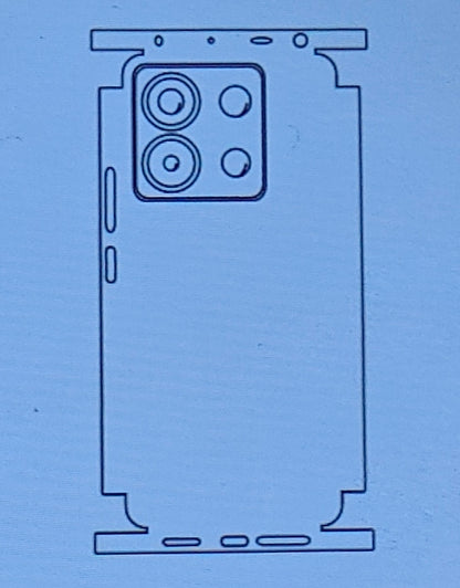 Xiaomi Redmi Note 13 Pro 5G Matte & Clear Finish Full Back Lamination Membrane Protector Protection Guard