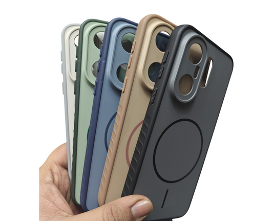 Vivo X200 FE / X200FE 5G Premium Quality Grip Design ( Side Soft, Back Hard ) Back Cover Case ( No Magsafe, Only Design) - Royal Star