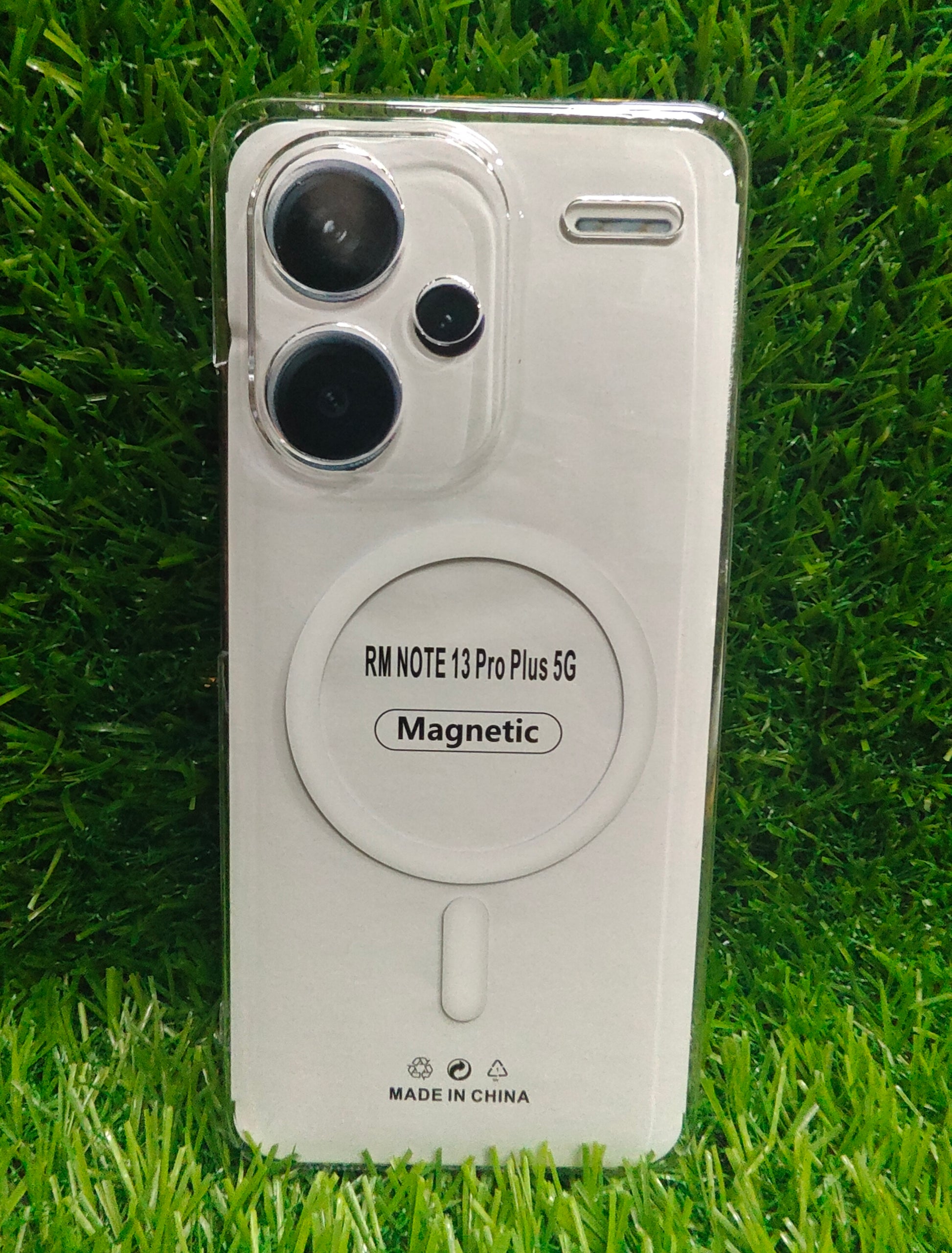 Xiaomi Redmi Note 13 Pro Plus 5G Anti Yellow Premium Quality Magsafe Crystal Clear Hard Plastic Back Cover Case - Royal Star