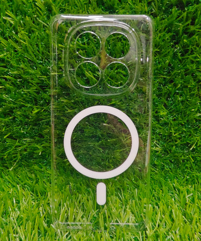 Xiaomi Redmi Note 14 Pro Plus 5G Anti Yellow Premium Quality Magsafe Crystal Clear Hard Plastic Back Cover Case - Royal Star