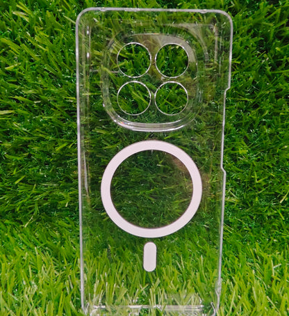 Xiaomi Redmi Note 14 Pro Plus 5G Anti Yellow Premium Quality Magsafe Crystal Clear Hard Plastic Back Cover Case - Royal Star