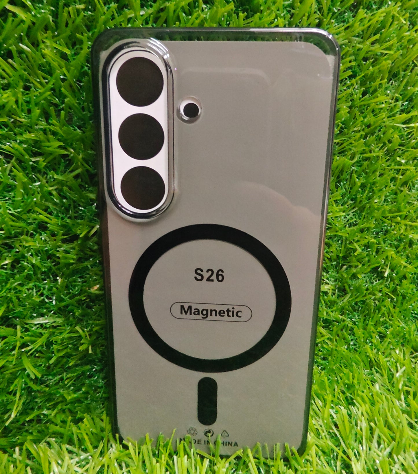 Samsung Galaxy S26 5G Anti Yellow Premium Quality Magsafe Crystal Clear Hard Plastic Back Cover Case - Royal Star