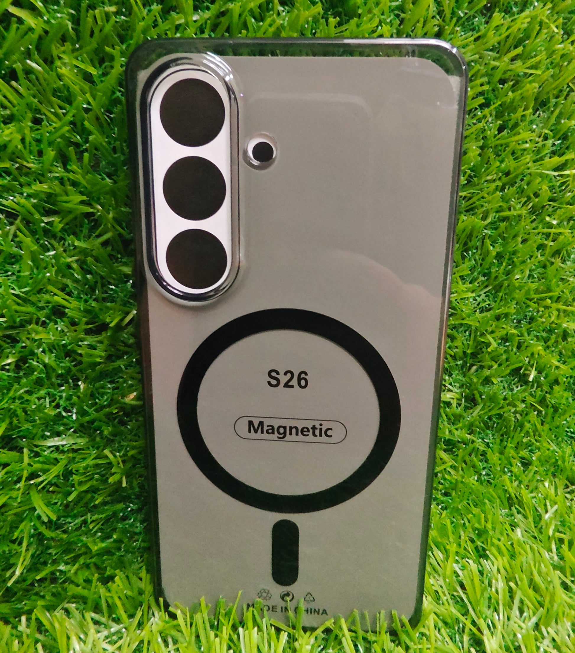 Samsung Galaxy S26 5G Anti Yellow Premium Quality Magsafe Crystal Clear Hard Plastic Back Cover Case - Royal Star