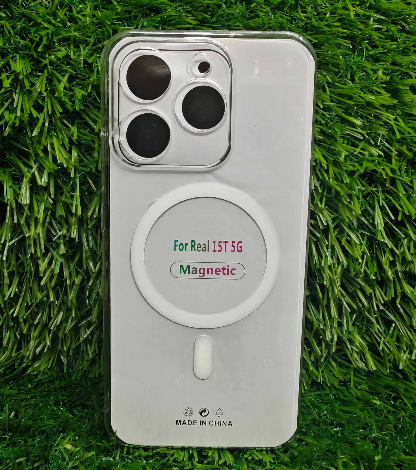 Realme 15T 5G Anti Yellow Premium Quality Magsafe Crystal Clear Hard Plastic Back Cover Case