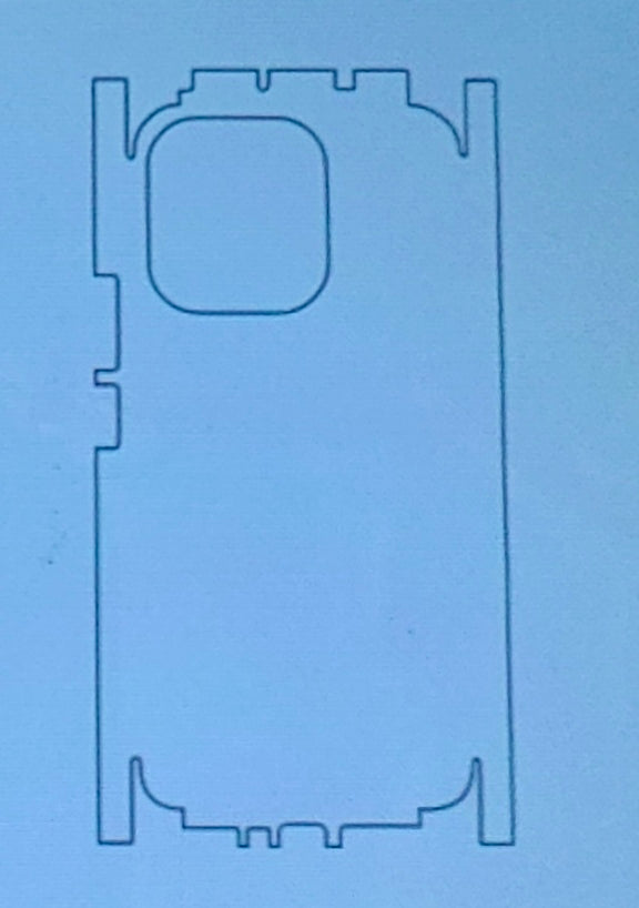 Vivo V70 5G / Vivo V70 Elite 5G Matte & Glossy Finish Back Lamination Membrane Protector - Royal Star