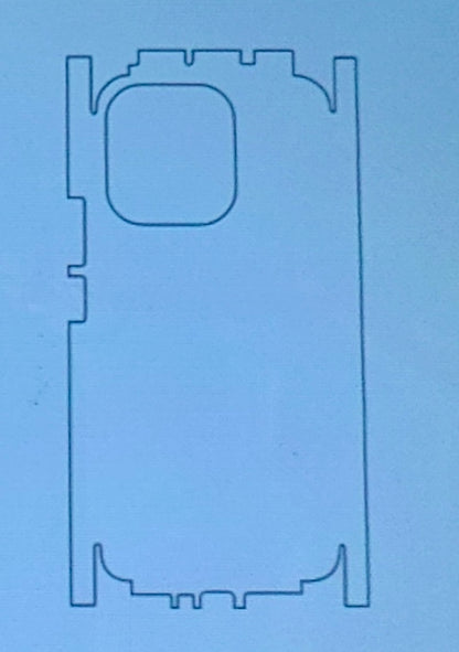 Vivo V70 5G / Vivo V70 Elite 5G Matte & Glossy Finish Back Lamination Membrane Protector - Royal Star