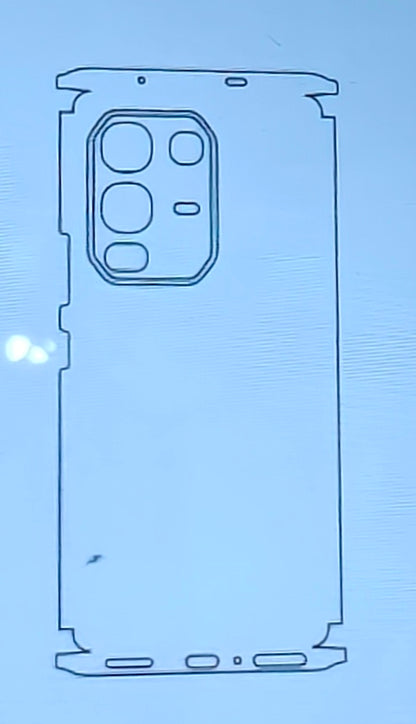 Infinix Note 50s 5G Matte & Glossy Finish Back Lamination Membrane Protector - Royal Star