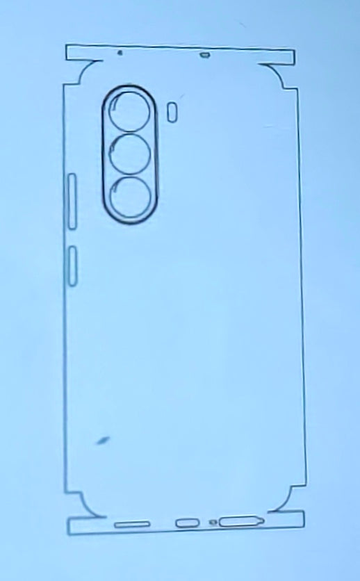 Realme P4X 5G Matte & Glossy Finish Back Lamination Membrane Protector - Royal Star