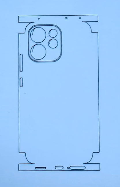 Oppo Reno 15C 5G / Oppo Reno15C 5G Matte & Glossy Finish Back Lamination Membrane Protector