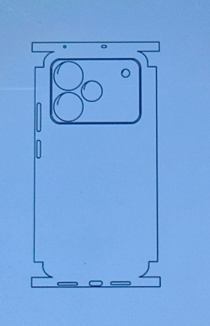 Realme P4 5G Matte & Glossy Finish Back Lamination Membrane Protector Protection Guard