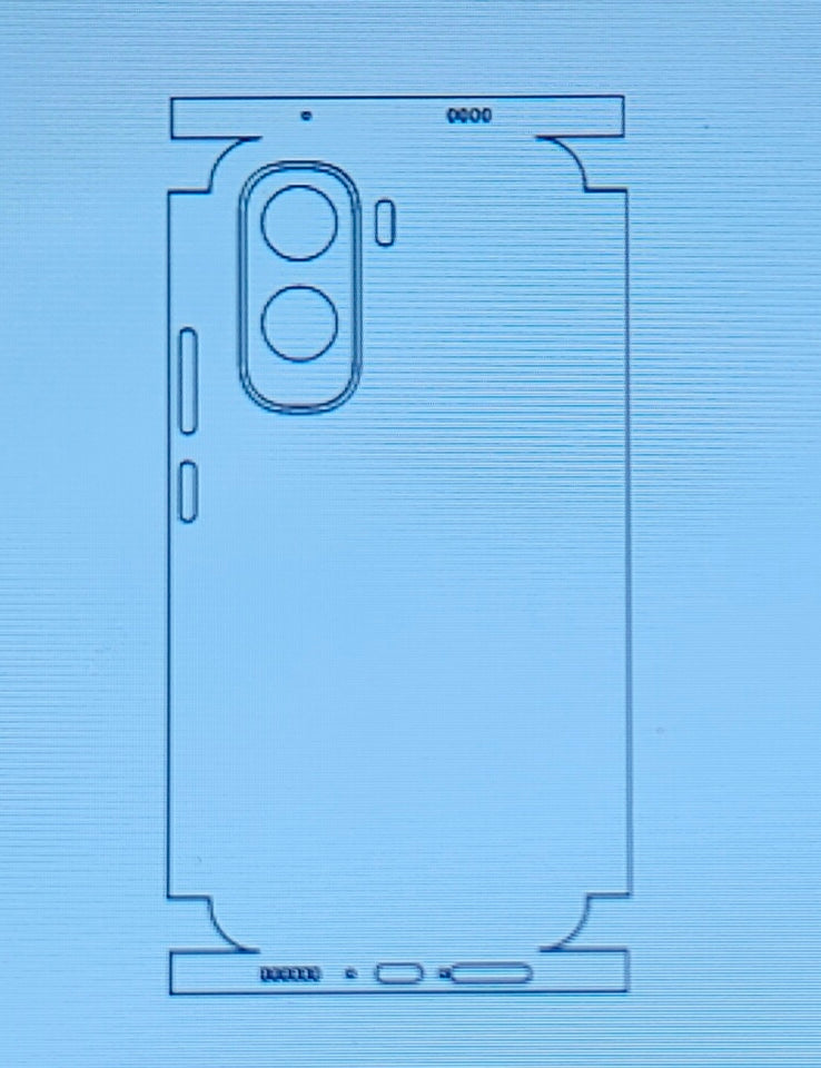 Vivo T5 Pro 5G Matte & Glossy Finish Back Protector Lamination Membrane Guard