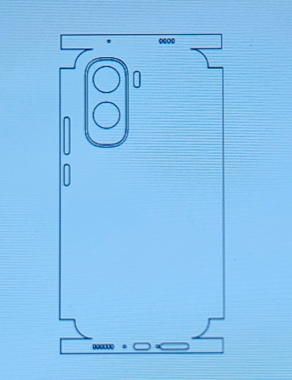 Vivo T5 Pro 5G Matte & Glossy Finish Back Protector Lamination Membrane Guard