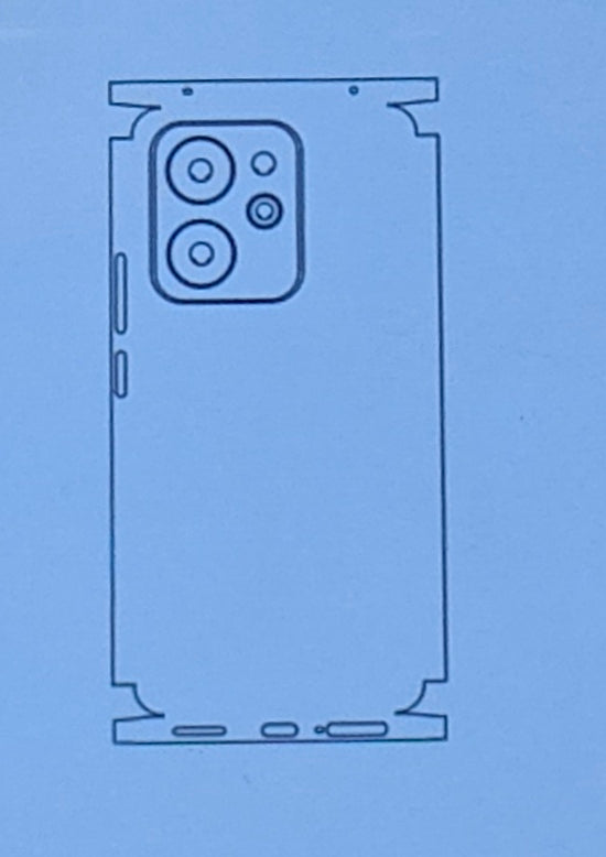 Realme P4 Power 5G Matte & Glossy Finish Back Protector Lamination Membrane Guard