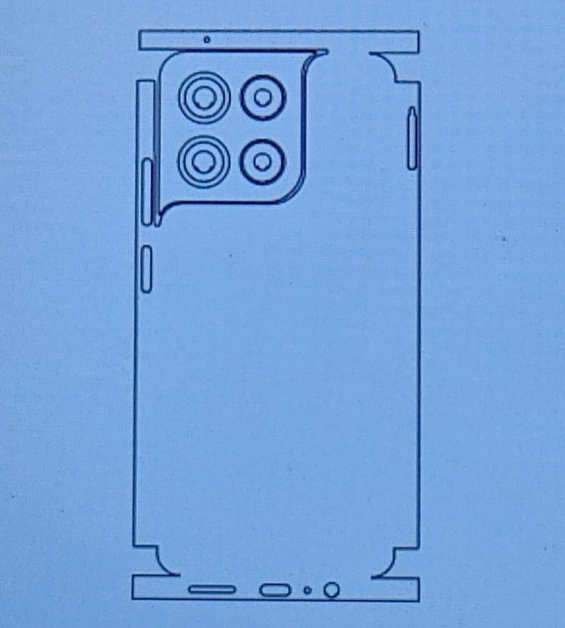 Motorola Moto G67 Power 5G Matte & Glossy Finish Back Protector Lamination Membrane Guard
