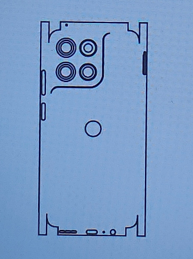 Motorola Moto G57 Power 5G Matte & Glossy Finish Back Protector Lamination Membrane Guard