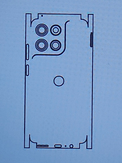 Motorola Moto G57 Power 5G Matte & Glossy Finish Back Protector Lamination Membrane Guard