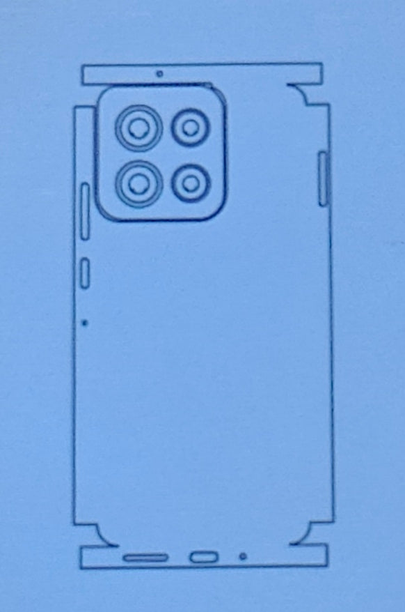 Motorola Moto G86 Power 5G Matte & Glossy Finish Back Protector Lamination Membrane Guard