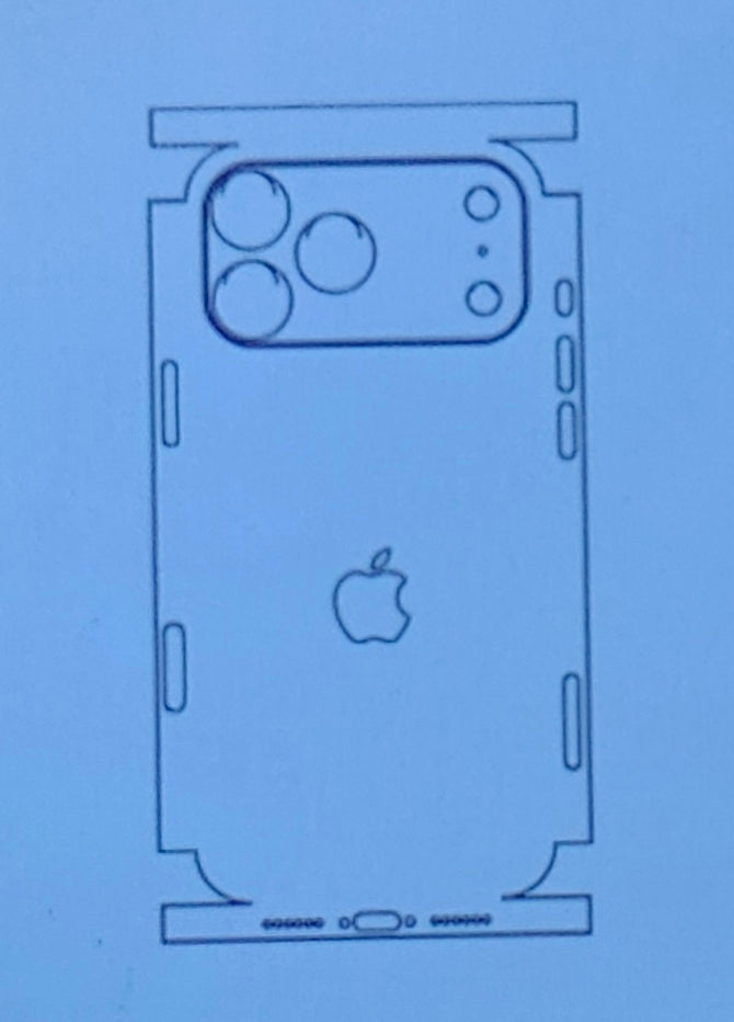 Apple iPhone 18 Pro Max 5G Matte & Glossy Finish Back Protector Lamination Membrane Guard