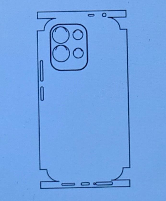 Redmi 17 5G Matte & Glossy Finish Back Protector Lamination Membrane Guard