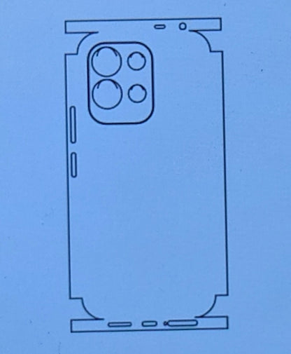 Redmi 17 5G Matte & Glossy Finish Back Protector Lamination Membrane Guard