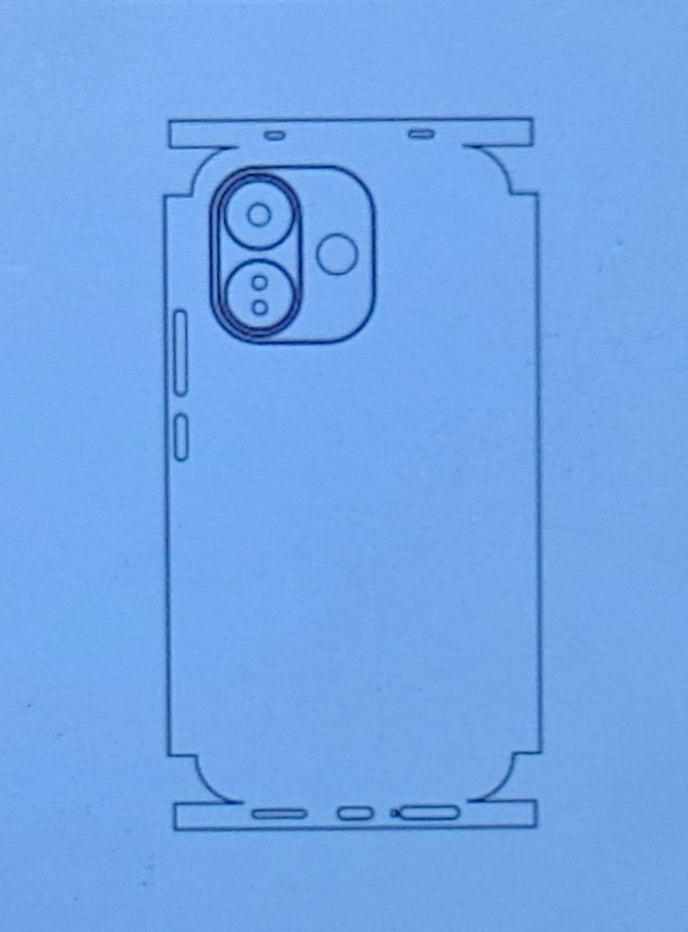 Redmi Note 17 Pro 5G Matte & Glossy Finish Back Protector Lamination Membrane Guard