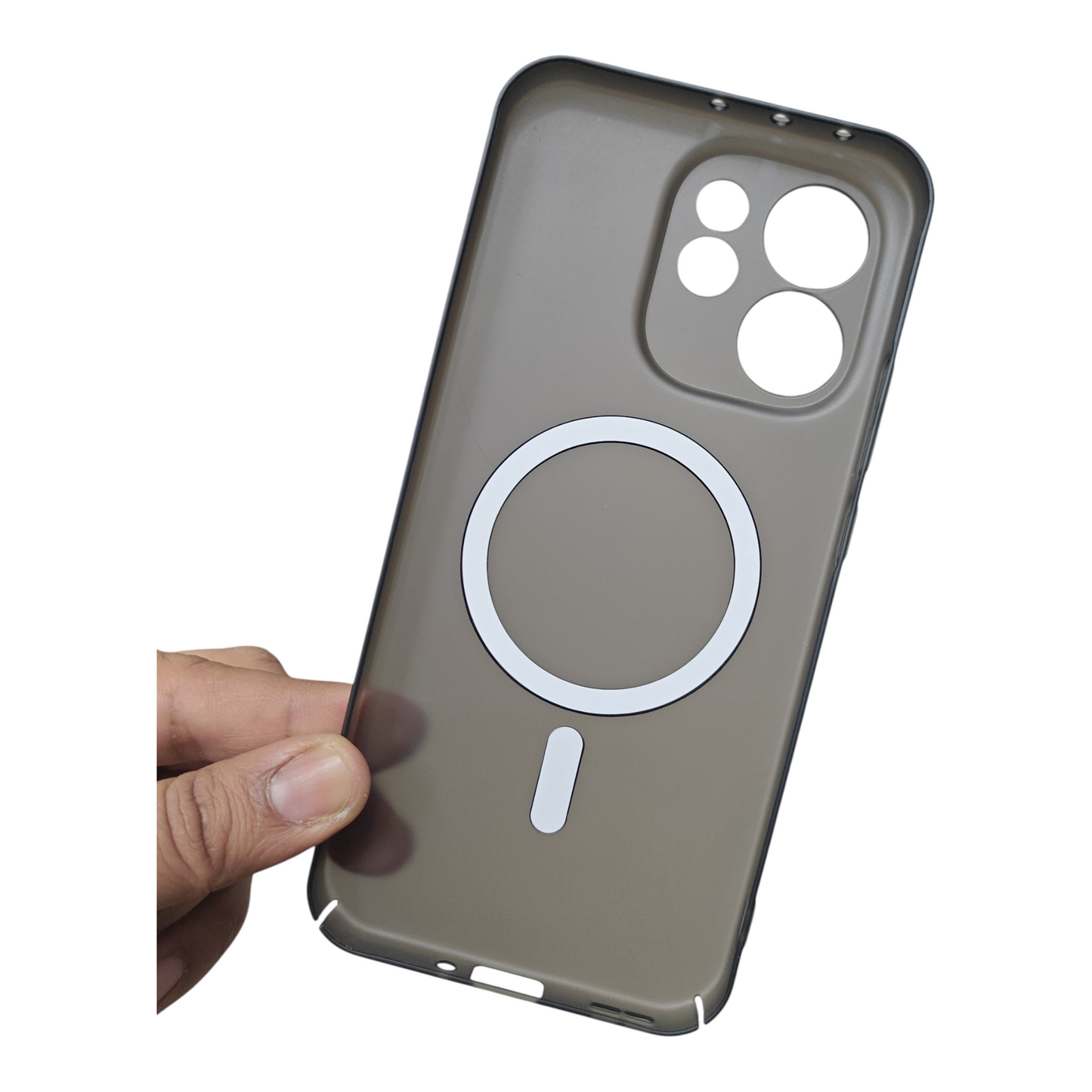 Oppo Reno 15 Pro 5G Premium Quality Magsafe Matte Hard Plastic Back Cover Case