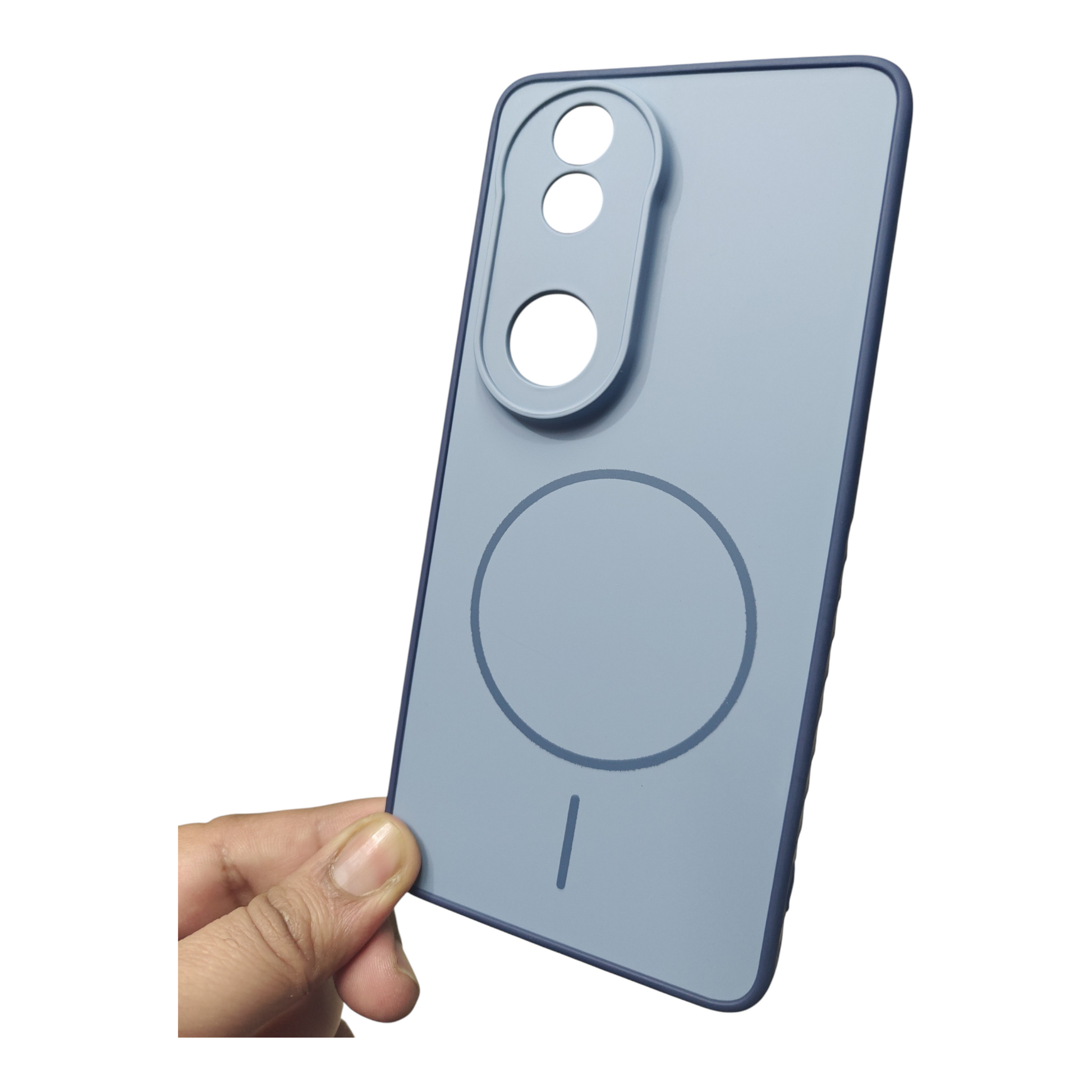 Vivo V50 / Vivo V50E / Vivo T4R / iQOO Z10R 5G Premium Quality Grip Design ( Side Soft, Back Hard ) Back Cover Case ( No Magsafe, Only Design) - Royal Star