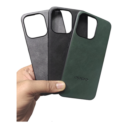 Oppo Reno 15 5G Luxury Leather ( Side Soft, Back Hard ) Premium Quality Back Cover Case