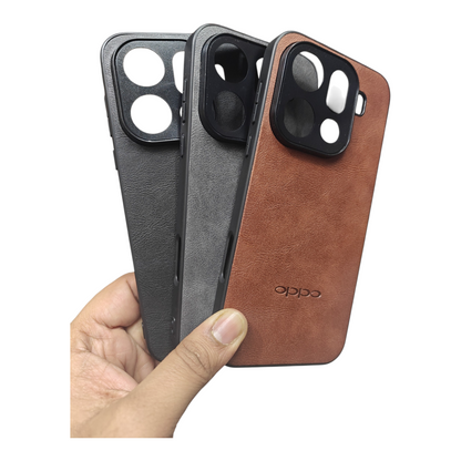 Oppo Find X9 Pro 5G Luxury Leather ( Side Soft, Back Hard ) Premium Quality Back Cover Case
