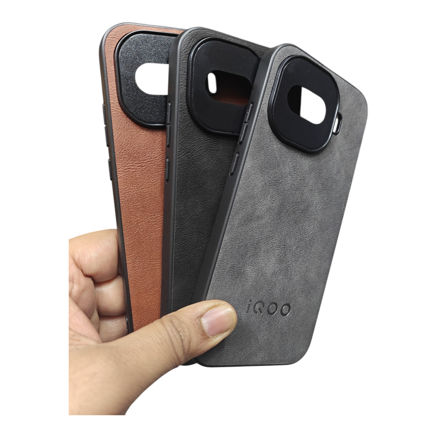 iQOO 15R 5G Luxury Leather ( Side Soft, Back Hard ) Premium Quality Back Cover Case