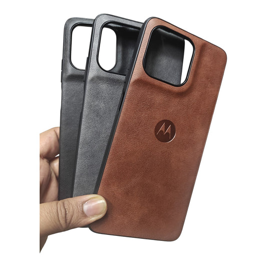 Motorola Moto G67 Power / G 67 Power / G57 / G 57 Power 5G Luxury Leather ( Side Soft, Back Hard ) Premium Quality Back Cover Case