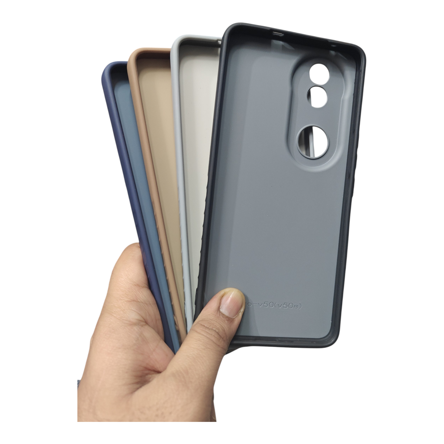 Vivo V50 / Vivo V50E / Vivo T4R / iQOO Z10R 5G Premium Quality Grip Design ( Side Soft, Back Hard ) Back Cover Case ( No Magsafe, Only Design) - Royal Star