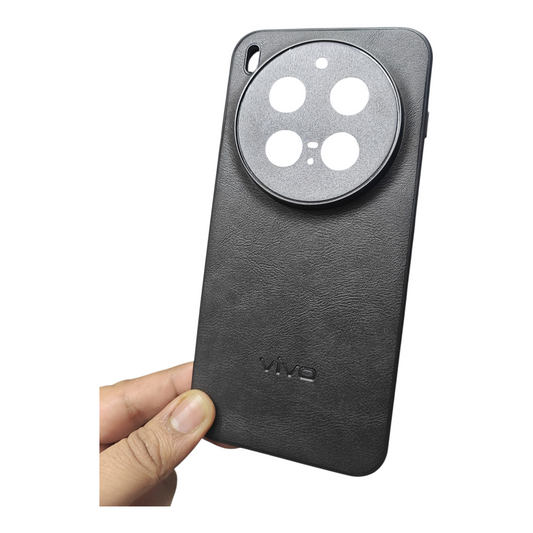 Vivo X300 Pro 5G Luxury Leather ( Side Soft, Back Hard ) Premium Quality Back Cover Case