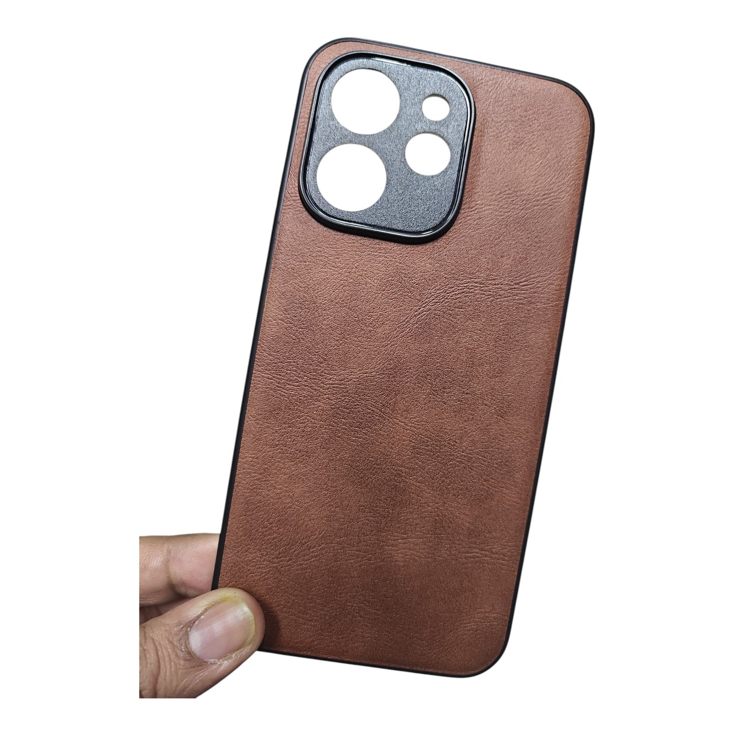 Oppo Reno 15 Pro Mini / Reno15 Pro Mini 5G Luxury Leather ( Side Soft, Back Hard ) Premium Quality Back Cover Case